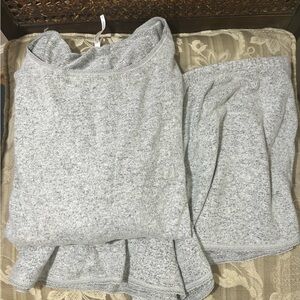 Soma Gray Pajama Set Soft Knit Intimates